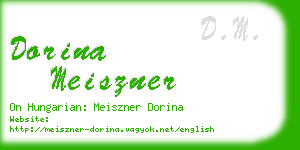 dorina meiszner business card